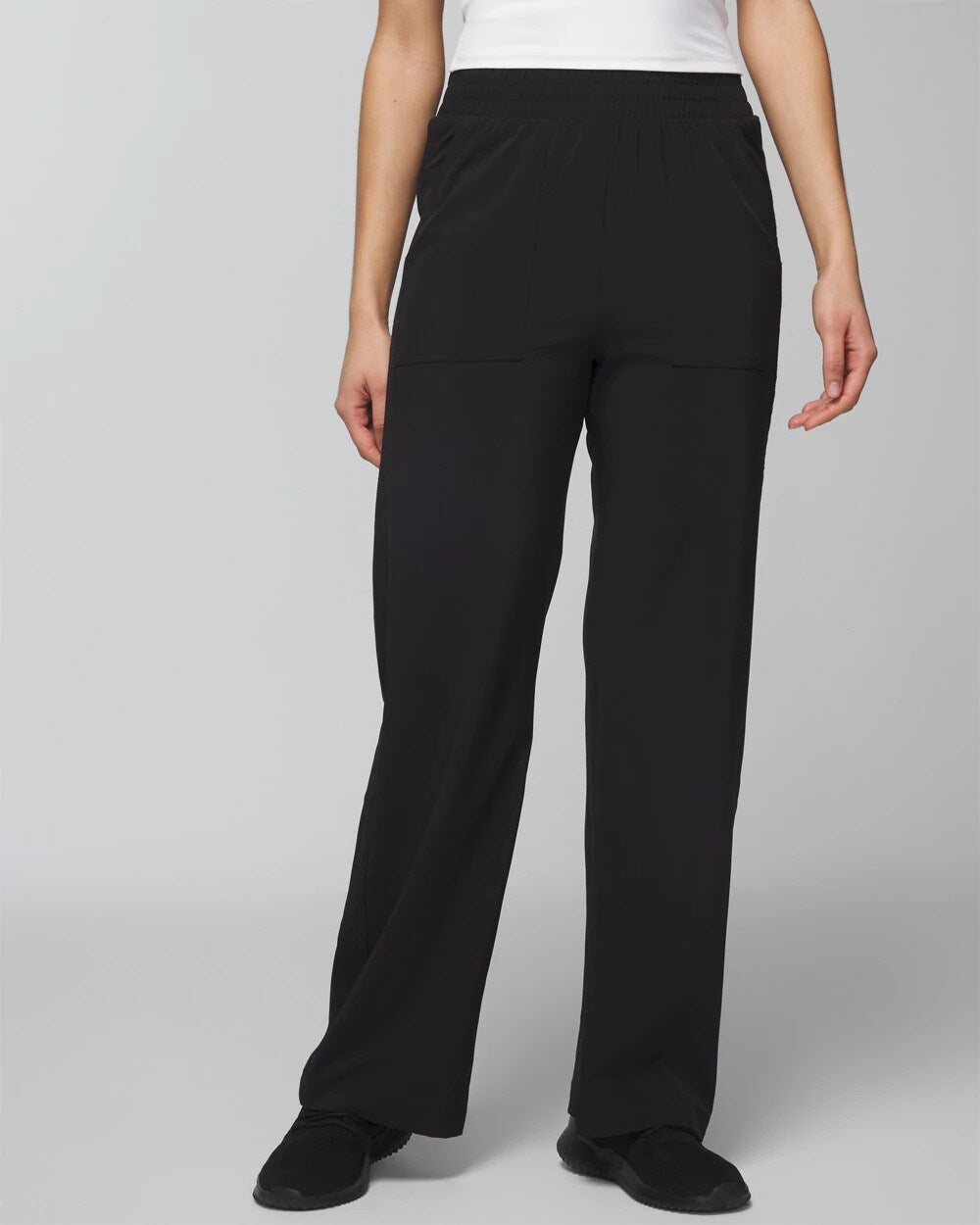BLACK - Relaxed Wide-Leg Pants | Soma