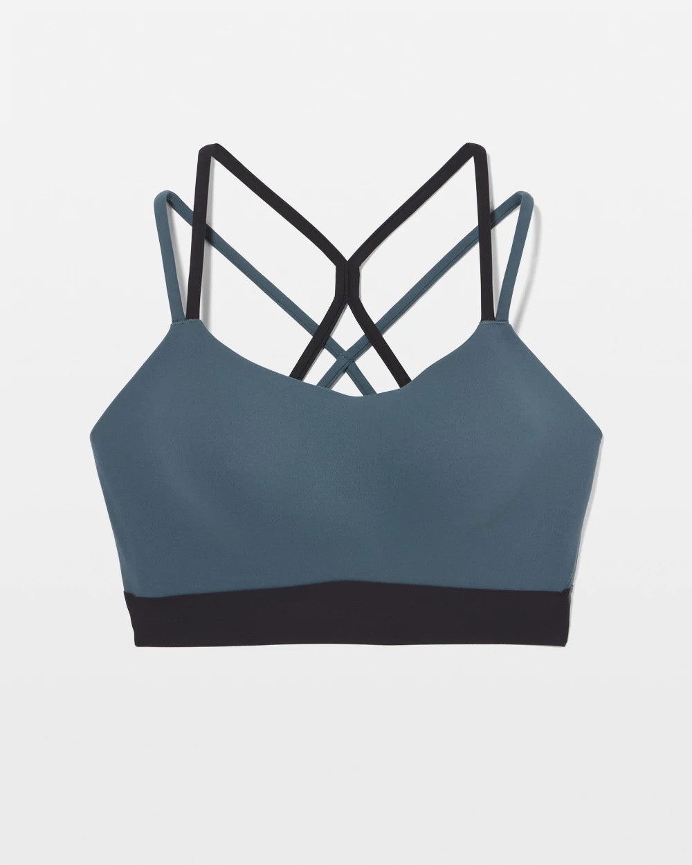 PETROL/BLACK - Racerback Yoga Bra | Soma