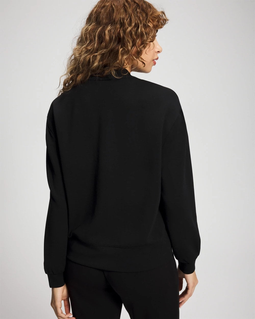 BLACK - Modern Modal Bomber Jacket | Soma