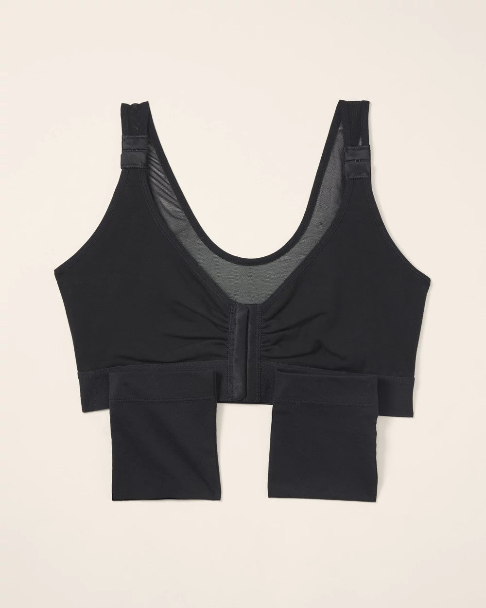 BLACK - Post-Surgical Recovery Bra with Drain Pockets | Soma