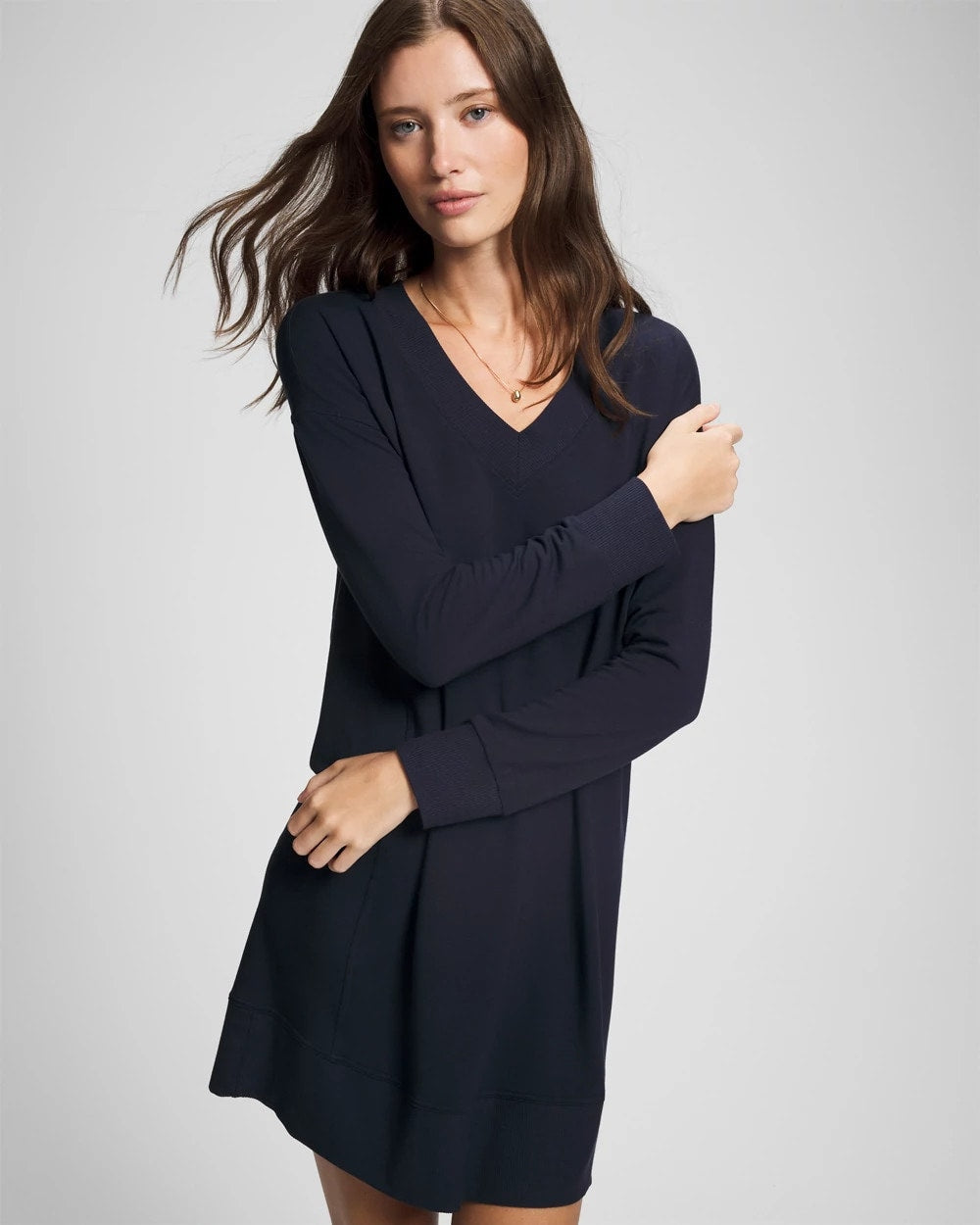 MIDNIGHT SKIES - Ultrasoft Fleece Sweatshirt Dress | Soma