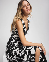MEANDERING LEAF BLACK - Goddess Maxi Bra Dress | Soma