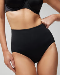 BLACK - High-Waist Brief Panty | Soma