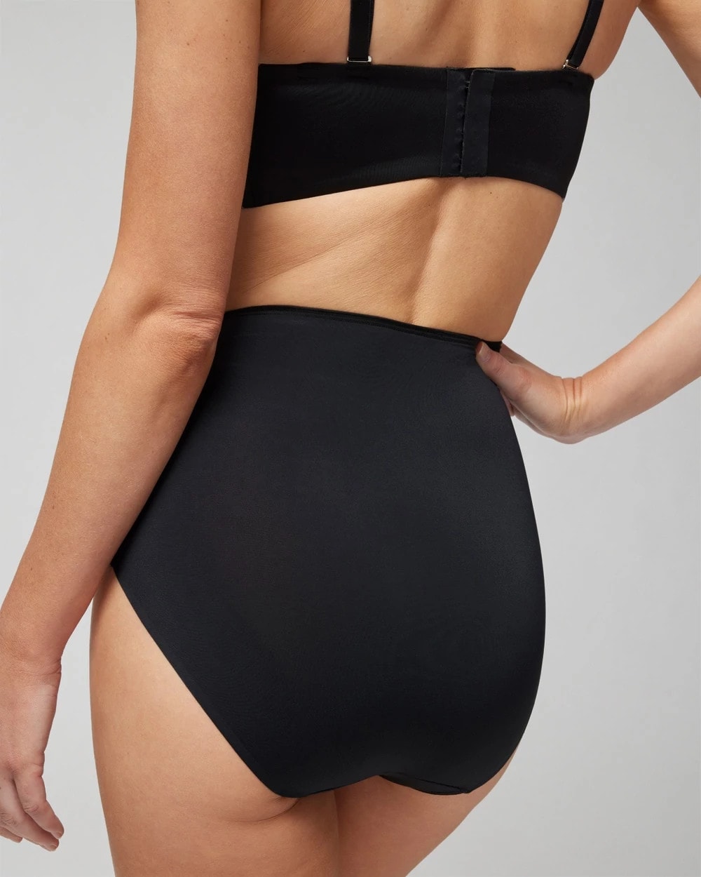 BLACK - High-Waist Brief Panty | Soma