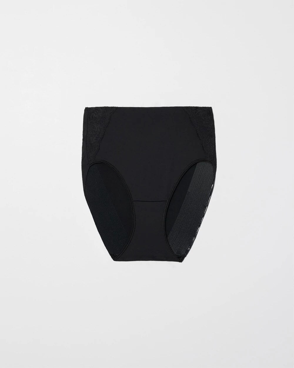 BLACK - Modern Brief Panty with Lace | Soma