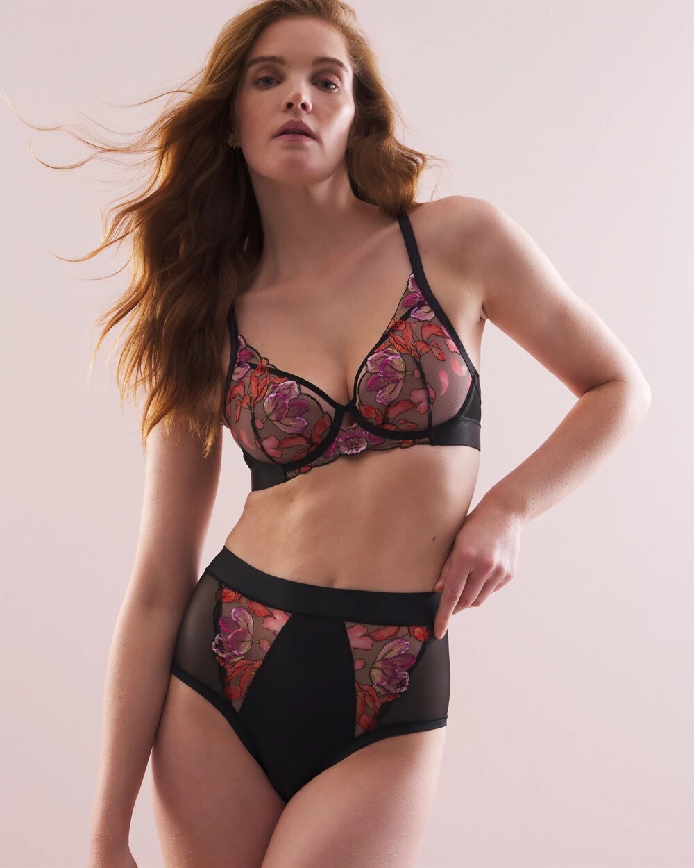 MULTI - Soma's Sexiest High-Waist Cheeky Brief Panty with Embroidery | Soma