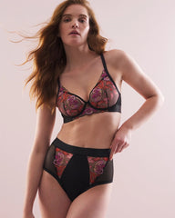 MULTI - Soma's Sexiest High-Waist Cheeky Brief Panty with Embroidery | Soma