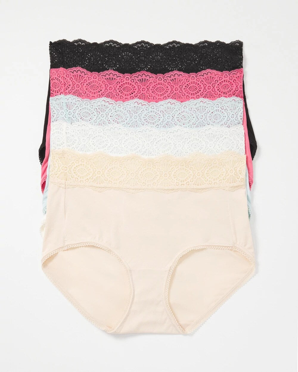 RAPTURE ROSE MULTIPACK - Crochet Lace Brief Panty Pack | Soma
