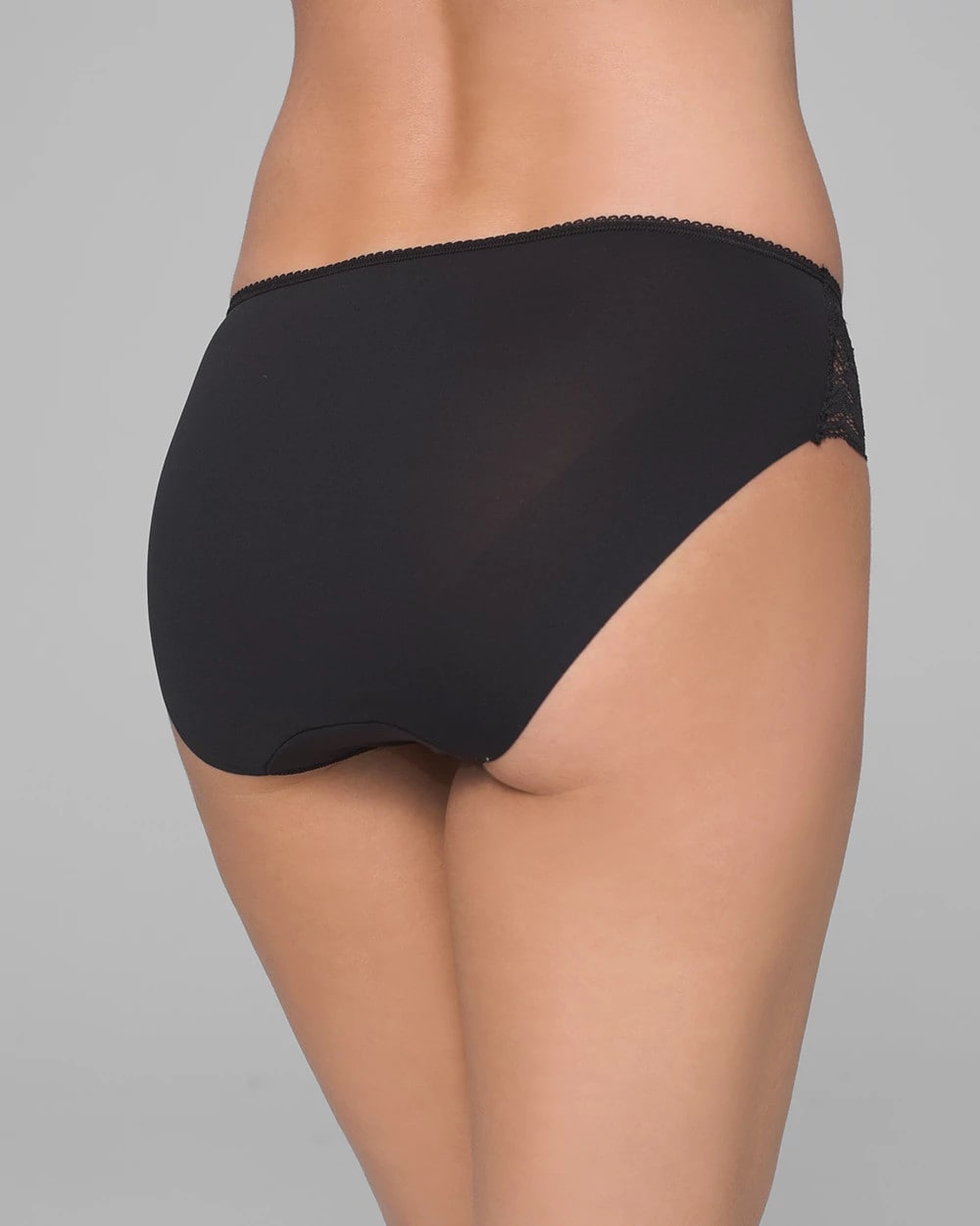 BLACK - Hipster Panty with Lace | Soma