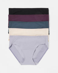 PLUM PERFECT MULTI PACK - Cotton Hipster Panty 5 Pack | Soma
