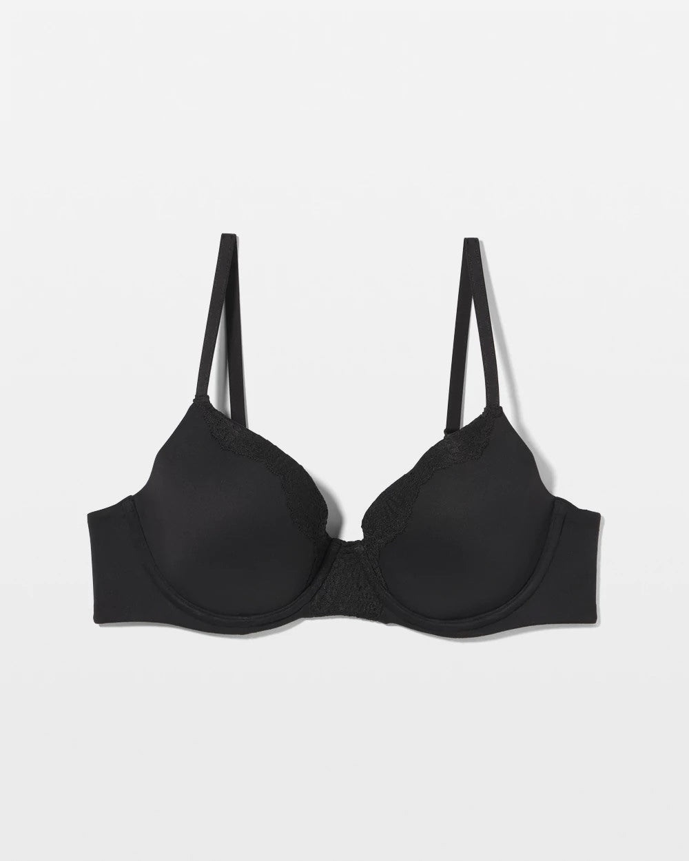 BLACK - Embraceable Perfect Coverage Bra with Crochet Lace | Soma