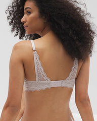 GRAY GLASS - Push-Up Plunge Bra with Lace | Soma