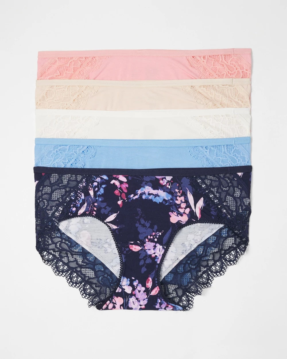 BLOOM BRIGHTLY MULTIPACK - Hipster Panty with Enchanting Lace 5 Pack | Soma