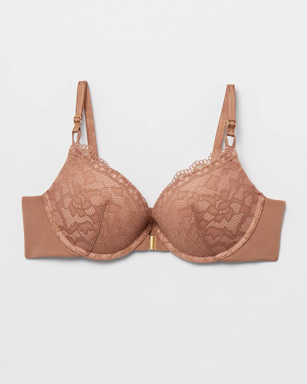 WARM SIENNA - Push-Up Front-Close Bra with Lace | Soma