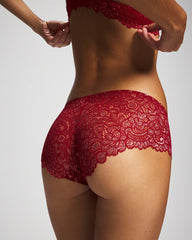 PAINT THE TOWN RED LUREX - Corded Lace Cheeky Hipster Panty | Soma
