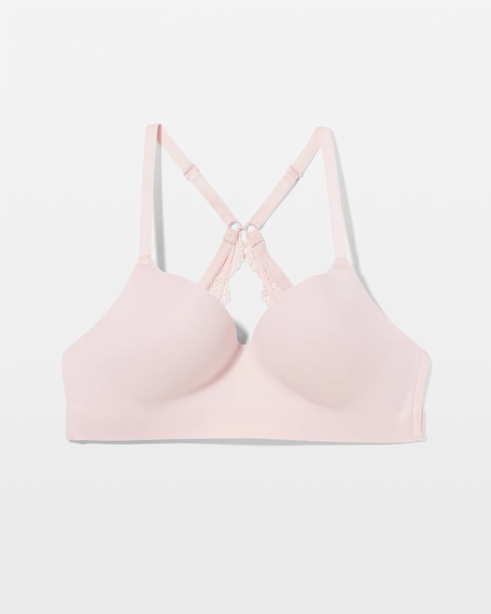 PRETTY PINK - Luxe Wireless Bra with Lace Back | Soma