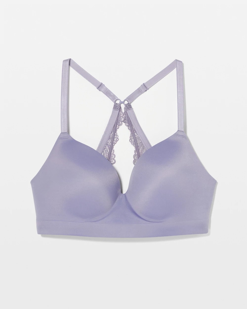 LAVENDER CLOUD - Luxe Wireless Bra with Lace Back | Soma