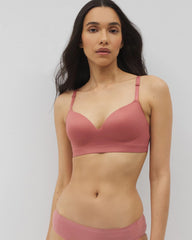 CLAY ROSE - Luxe Wireless Bra with Lace Back | Soma