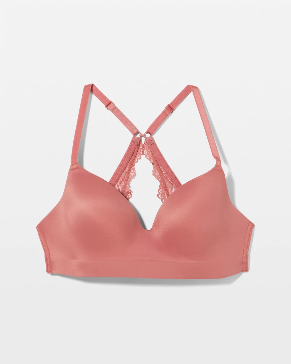 CLAY ROSE - Luxe Wireless Bra with Lace Back | Soma