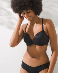 BLACK - Front-Close Racerback Bra | Soma