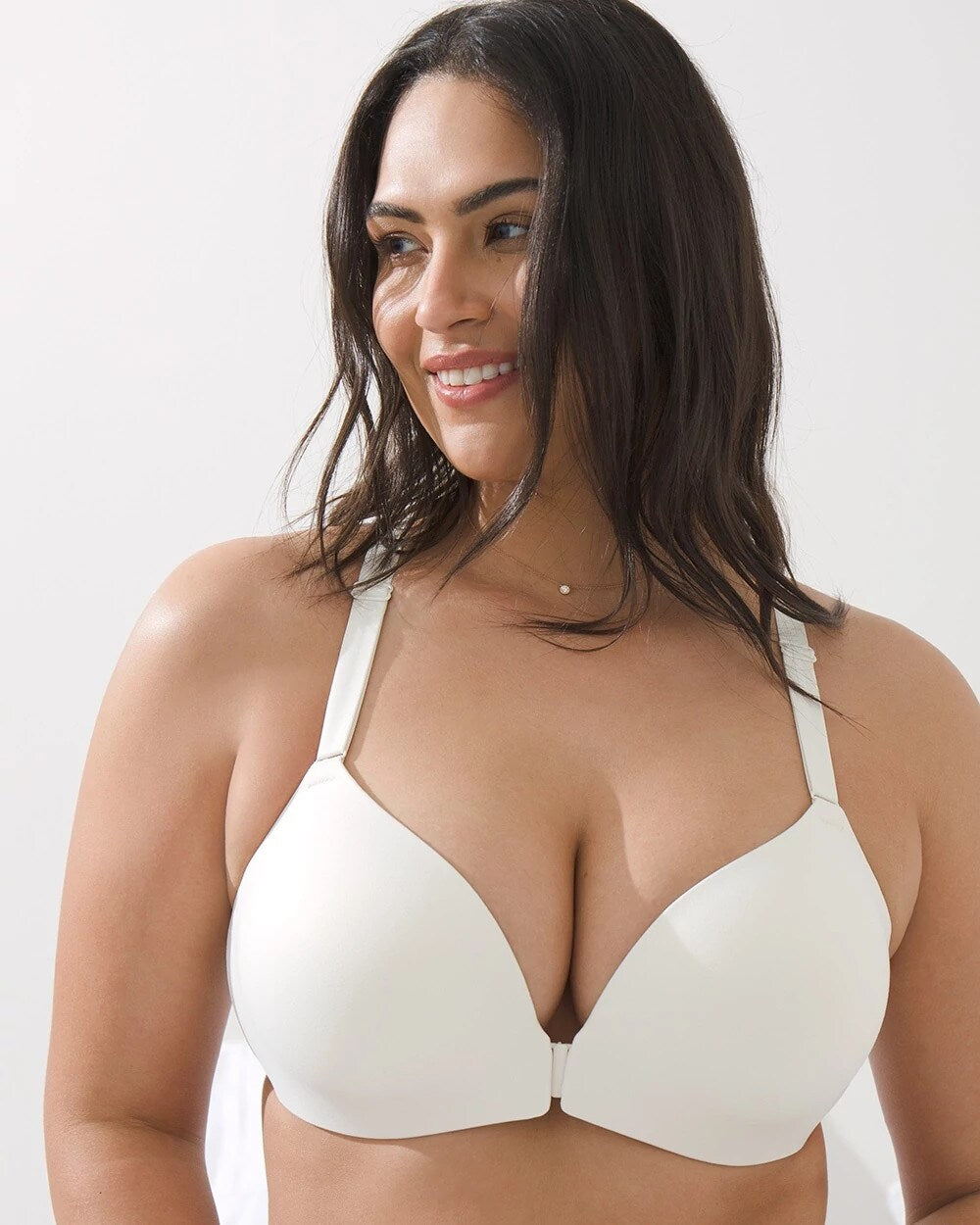 IVORY - Front-Close Racerback Bra | Soma