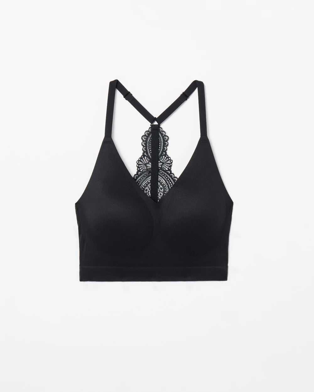 BLACK - Racerback Bralette with Lace Back | Soma