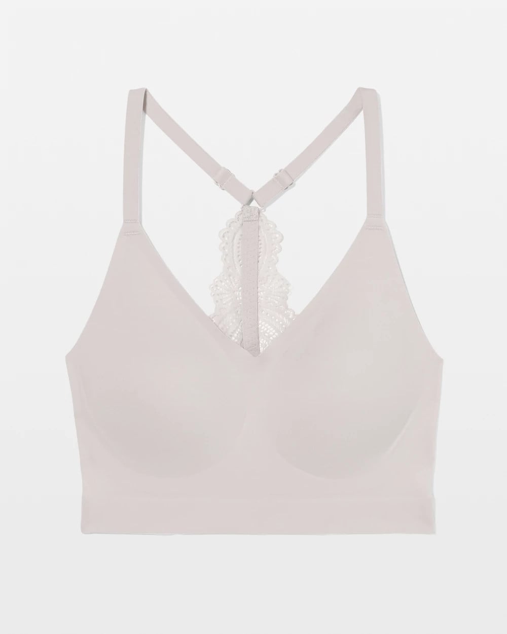 GRAY GLASS - Racerback Bralette with Lace Back | Soma