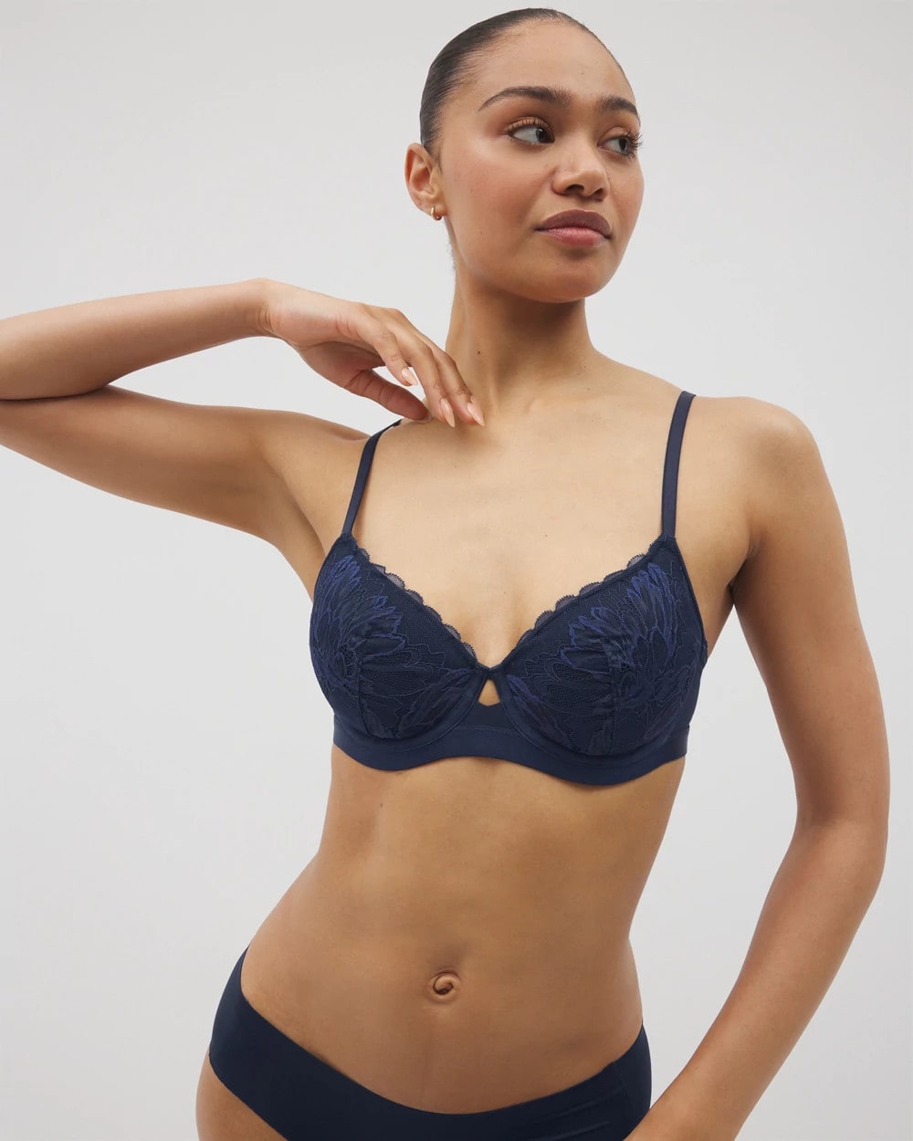 NIGHTFALL NAVY - Perfect Coverage Bra with Lace | Soma