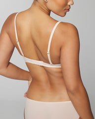 PALE SAND - Plunge Bra with Lace | Soma