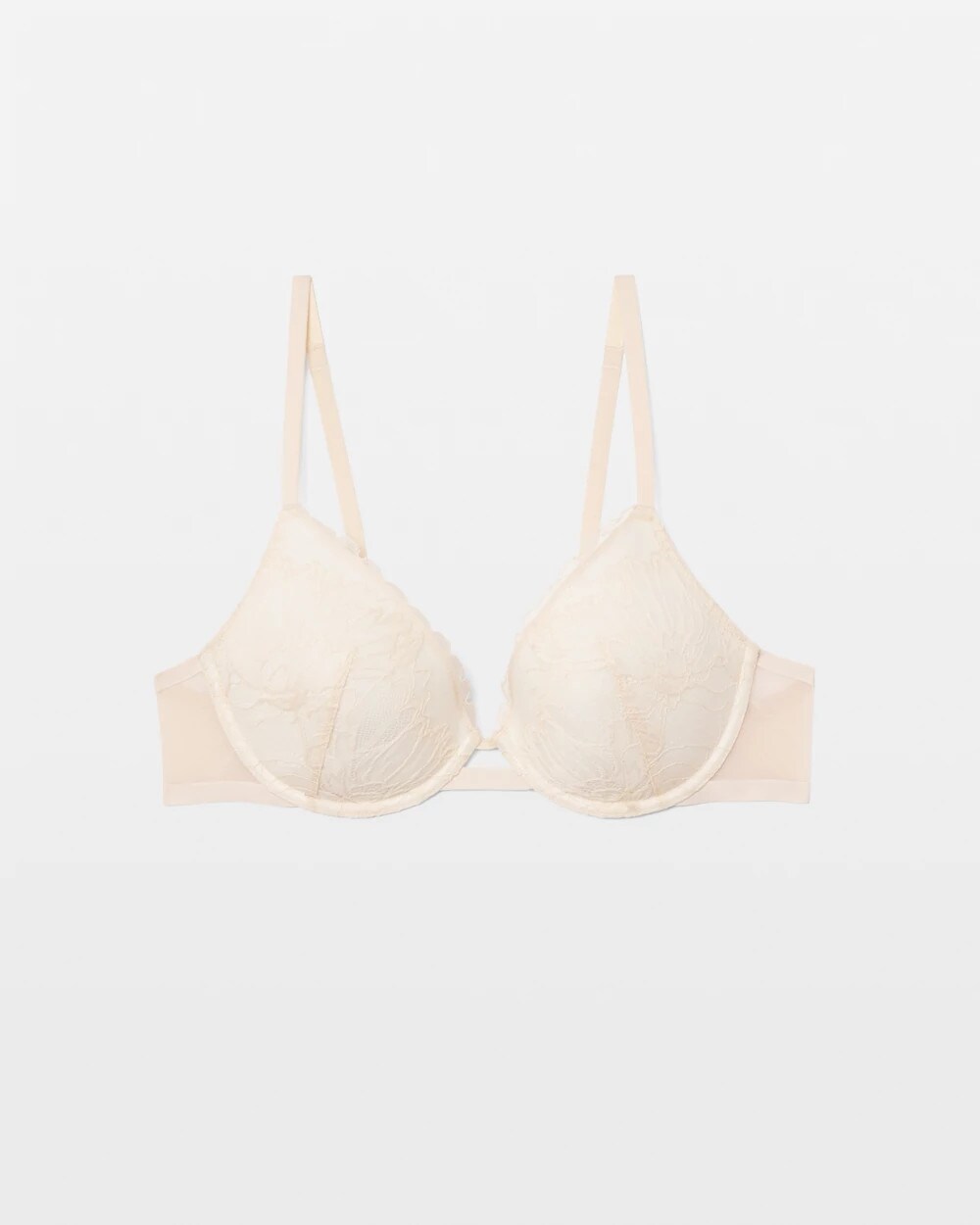 PALE SAND - Plunge Bra with Lace | Soma