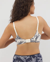 PLUMERIA BLOOMS CH NAVY - Push-up Plunge Bra | Soma
