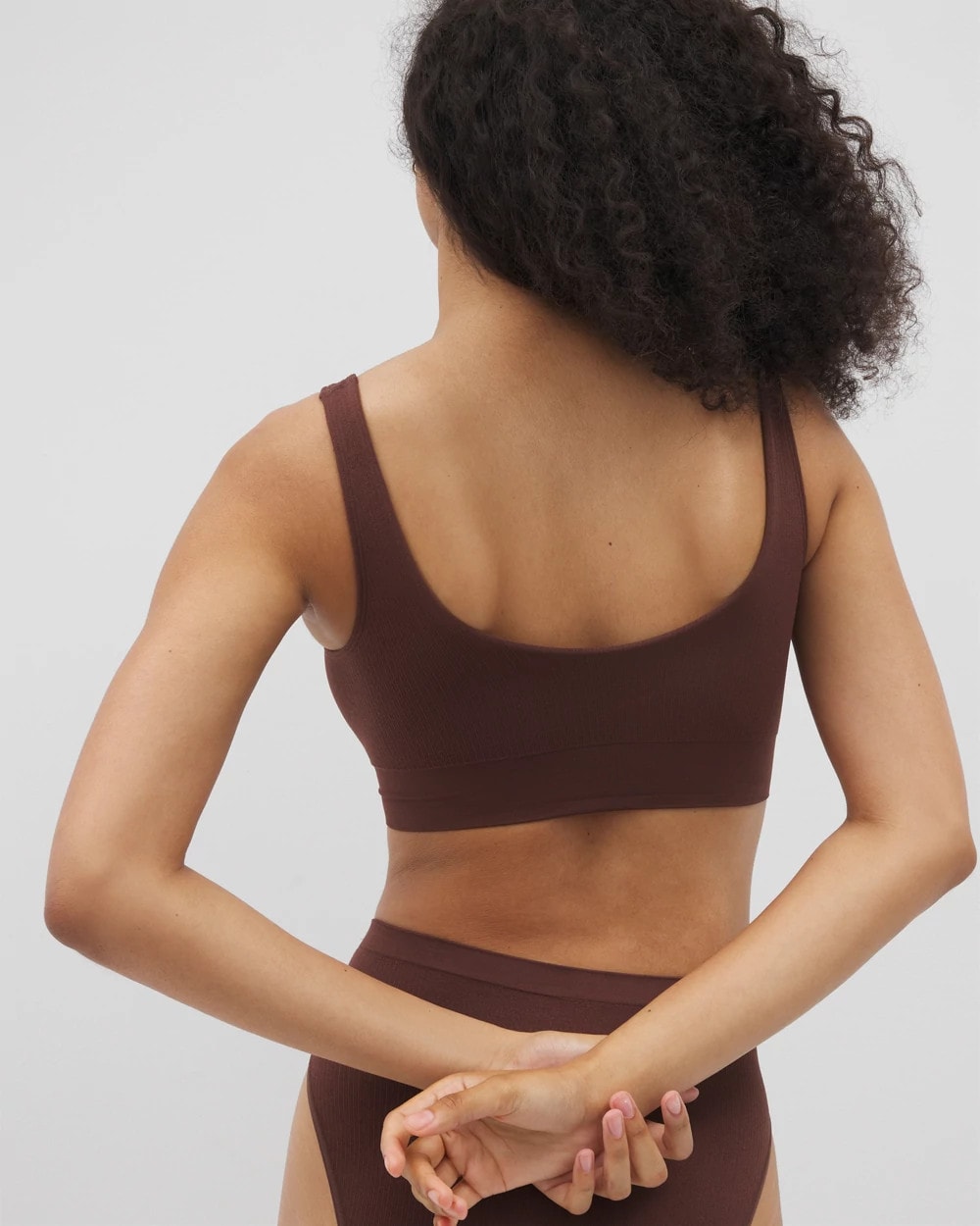 MOCHA - Seamless Rib Bralette | Soma