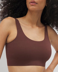 MOCHA - Seamless Rib Bralette | Soma