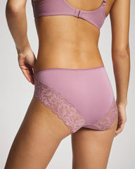 BEACH PLUM - High-Leg Panty With Signature Lace | Soma