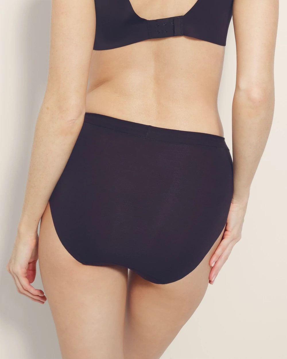 BLACK - Cotton High-Leg Panty | Soma