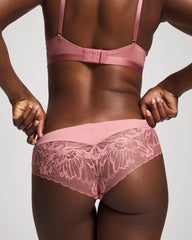 ANTIQUE PINK - Cheeky Hipster Panty with Lace Back | Soma