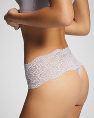 BLUE OPAL - Crochet Lace High-Waist Thong Panty | Soma