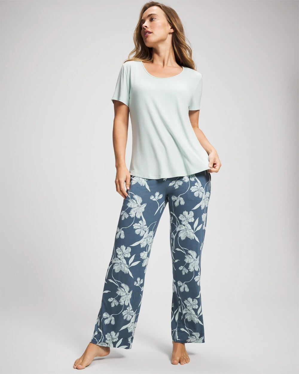 REFLECTION BLOOMS TAP - Short Sleeve + Pant Pajama Set | Soma