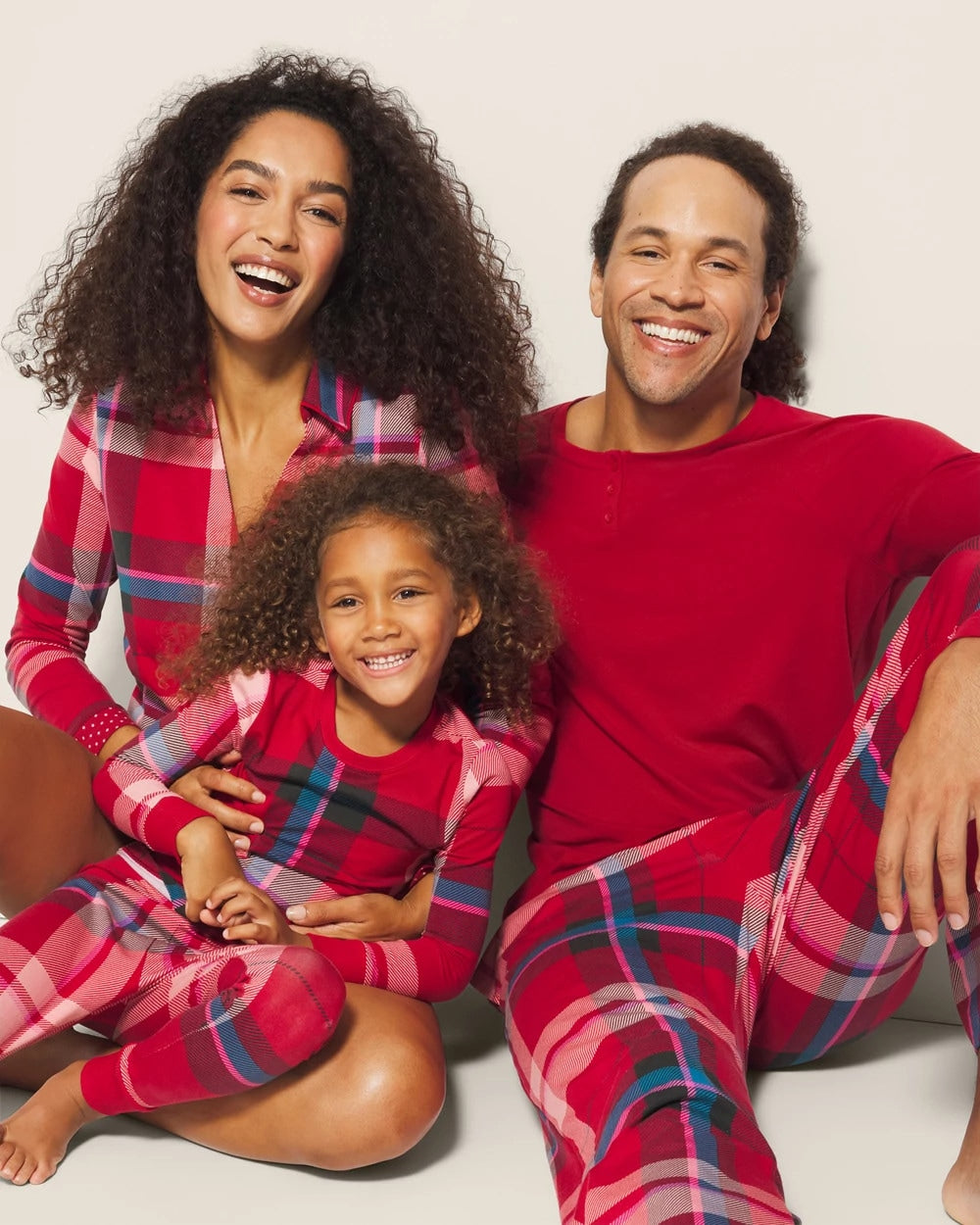 SNUGGLE UP PLAID RED - Long-Sleeve Notch Collar Pajama Top | Soma