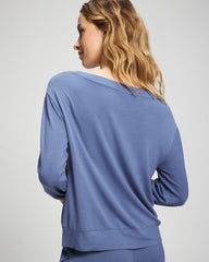 SUNDOWN BLUE - Long-Sleeve Pajama Top | Soma