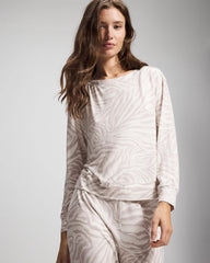 ZEBRA ZEN GRAY GLASS - Long-Sleeve Pajama Top | Soma