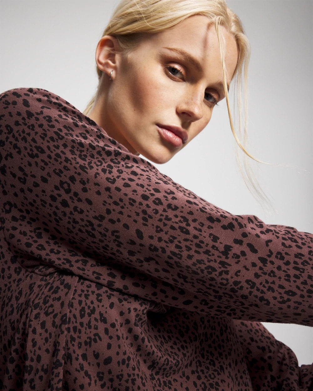 HOT SPOT MOCHA - Long-Sleeve Pajama Top | Soma