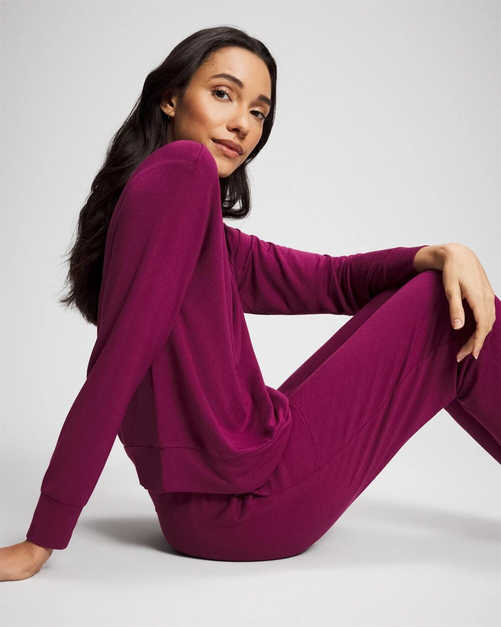 POMEGRANATE WINE - Long-Sleeve Pajama Top | Soma
