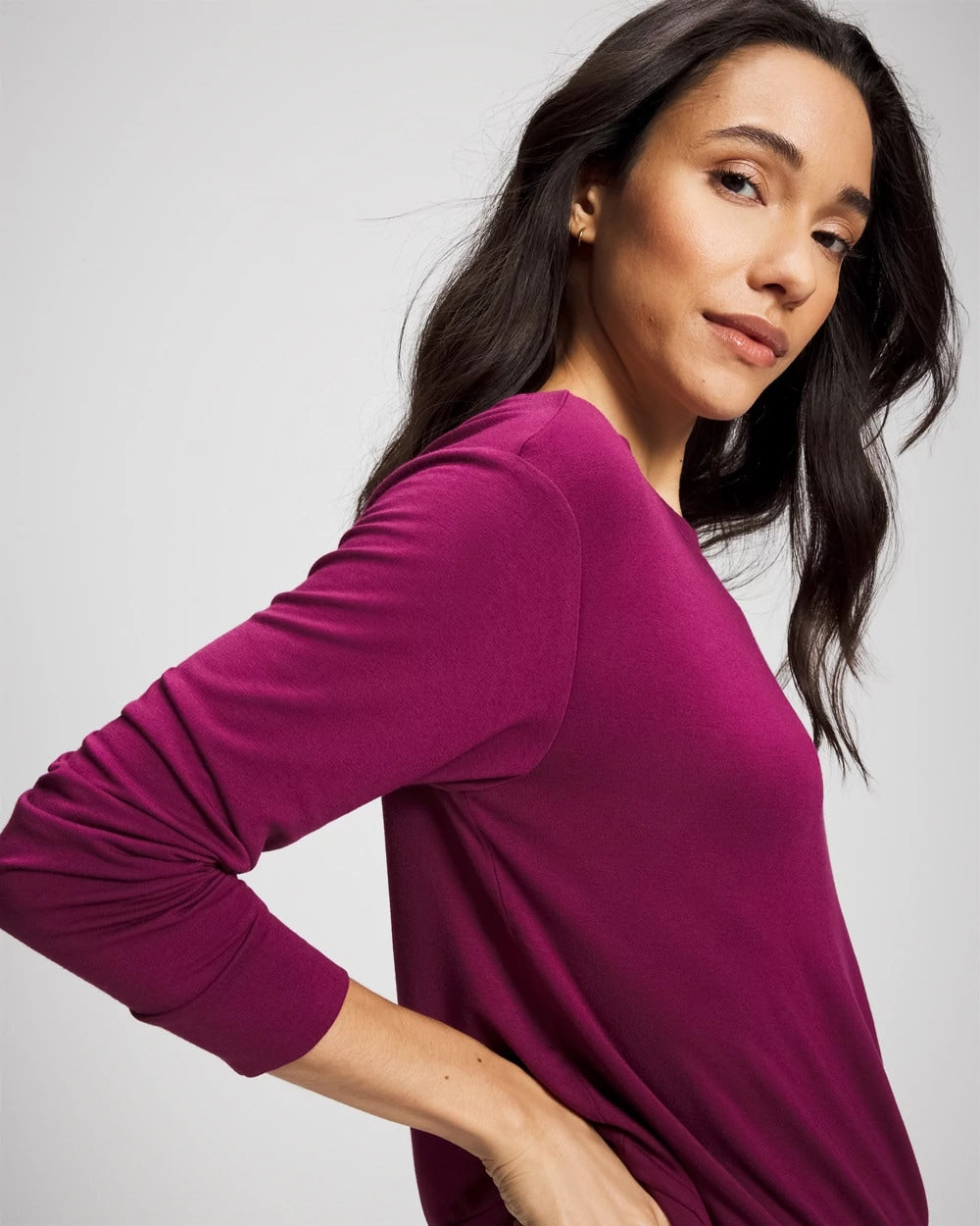 POMEGRANATE WINE - Long-Sleeve Pajama Top | Soma