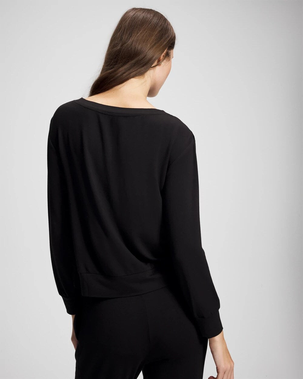 BLACK - Long-Sleeve Pajama Top | Soma