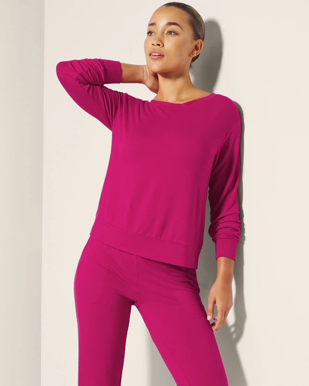 PINK COSMO - Long-Sleeve Pajama Top | Soma
