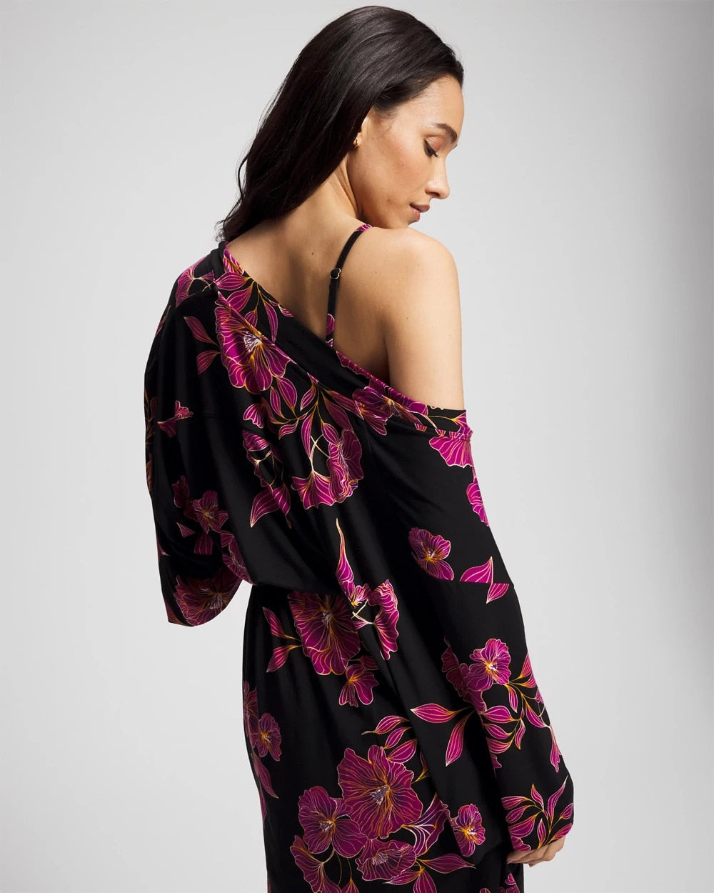 GILDED BLOOMS MAGENTA - Short Robe | Soma