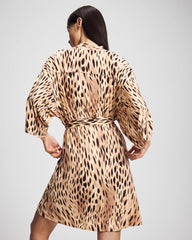 SPLENDID LEOPARD AMBER - Short Robe | Soma