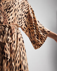 SPLENDID LEOPARD AMBER - Short Robe | Soma