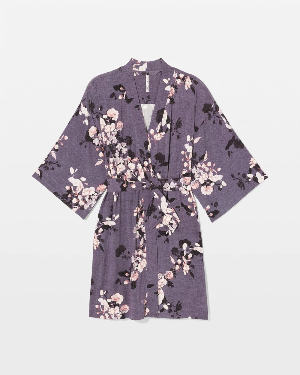 FLORAL DREAMS GRAY - Short Robe | Soma